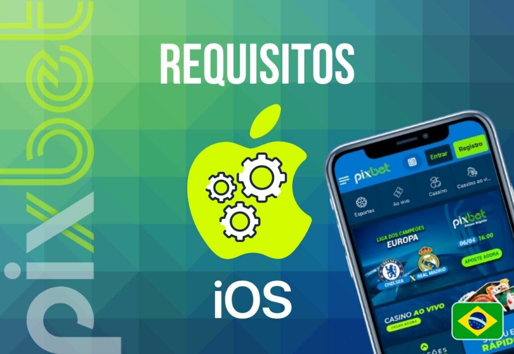 iOS requisitos de dispositivos para download e uso do aplicativo Pixbet Brasil
